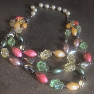 VTG EMMONS 3 TIER BEADED NECKLACE